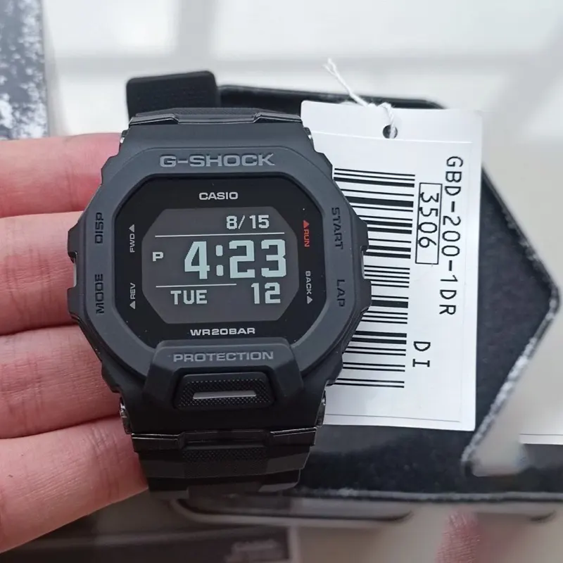 Casio G-Shock G-Squad Full Black Men's Watch- GBD-200-1DR